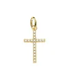 Cruz Circonitas Oro Amarillo 18K<Alda Joyeros Store