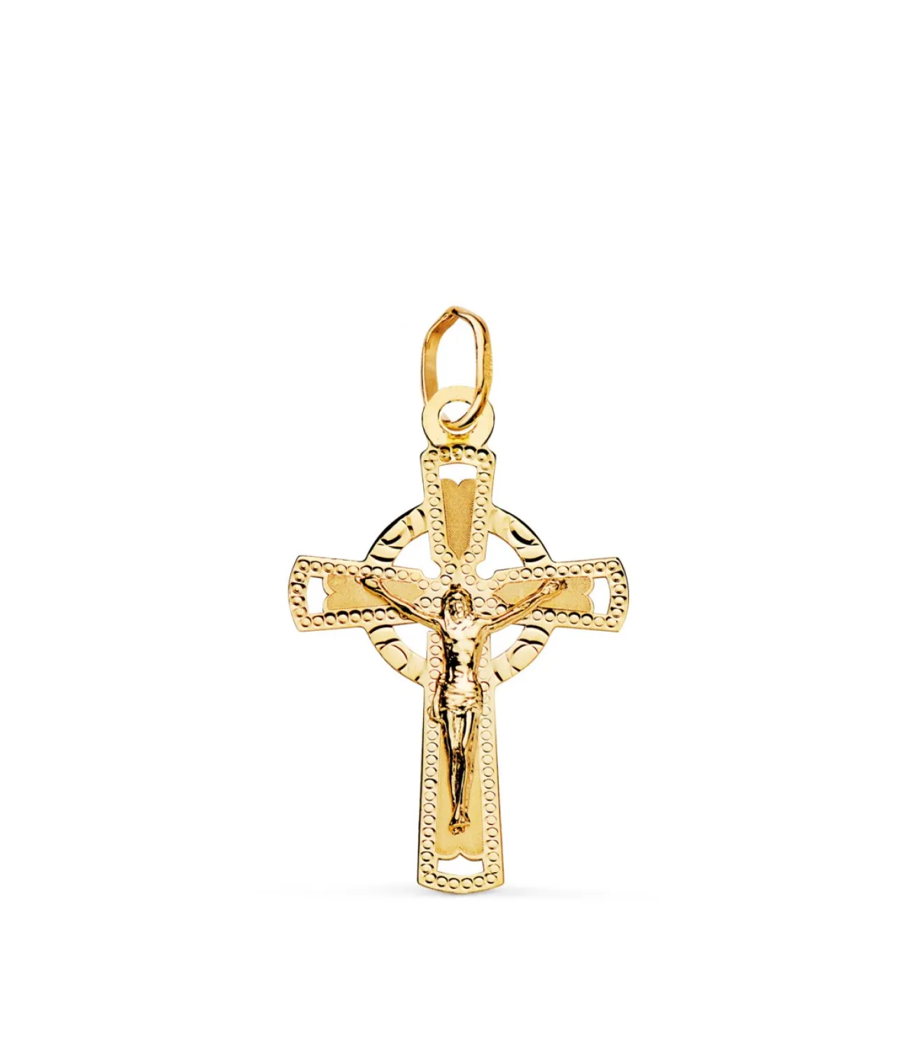 Cruz Con Cristo Cerco Oro 18K 23Mm<Alda Joyeros Sale