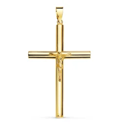 Cruz Con Cristo De Oro Amarillo 18 K 38 Mm<Alda Joyeros Cheap