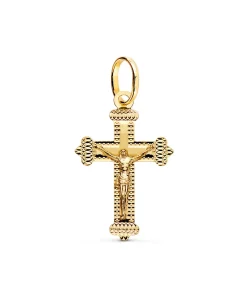 Cruz Con Cristo Diamantada 27Mm Oro 18K<Alda Joyeros Hot