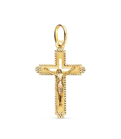 Cruz Con Cristo Oro Amarillo 18 K 27 Mm<Alda Joyeros New