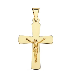 Cruz Cristiana Jesus Oro Amarillo 18K 34Mm<Alda Joyeros Sale