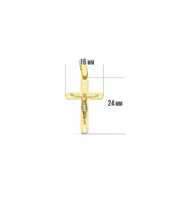 Cruz Cristo Calada 18 Ktes<Alda Joyeros Best