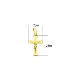 Cruz Cristo Calada 18 Ktes<Alda Joyeros Flash Sale