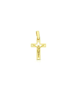 Cruz Cristo Calada 18 Ktes 14 Mm<Alda Joyeros Hot