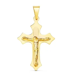 Cruz Cristo De Oro Amarillo 18 Kilates 32 Mm<Alda Joyeros Fashion