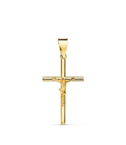 Cruz Cristo Lisa 18 Ktes 21Mm<Alda Joyeros Sale