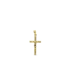 Cruz Cristo Lisa 18 Ktes 21Mm<Alda Joyeros New