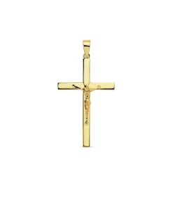Cruz Cristo Plana 18 Ktes 35Mm<Alda Joyeros Online