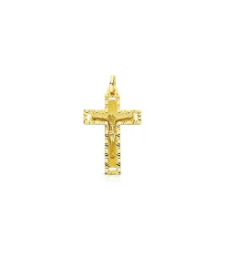 Cruz Cristo Tallada 18 Ktes 32Mm<Alda Joyeros Shop