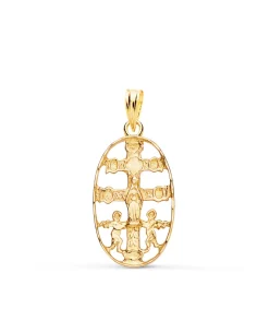 Cruz De Caravaca Oro 18K Cerco Oval 25Mm<Alda Joyeros Outlet