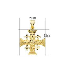 Cruz De Jerusalen Oro Amarillo 18K 23Mm<Alda Joyeros Clearance
