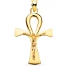 Cruz De La Vida Cristo Oro Amarillo 18 K 36 Mm<Alda Joyeros Sale