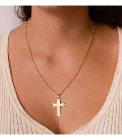 Cruz Diamantada Oro 18 K 35 Mm<Alda Joyeros Outlet