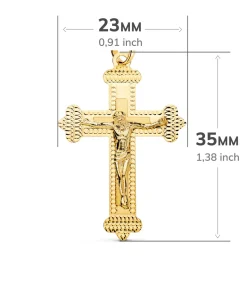 Cruz Diamantada Oro 18 K Cristo 35 Mm<Alda Joyeros Cheap