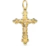 Cruz Gotica Cristo Tallada Oro 18K 35Mm<Alda Joyeros Outlet