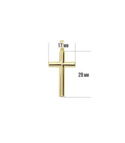 Cruz Lisa 18 Ktes 29Mm<Alda Joyeros Cheap