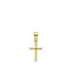 Cruz Lisa De Oro Amarillo 18 K 15 Mm<Alda Joyeros New