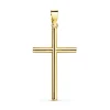 Cruz Lisa De Oro Amarillo 18 K 26 Mm<Alda Joyeros New