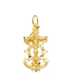 Cruz Marinera Cristo Oro 18K 35Mm<Alda Joyeros Best Sale