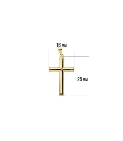 Cruz Oval Lisa 18 Ktes 25Mm<Alda Joyeros Discount