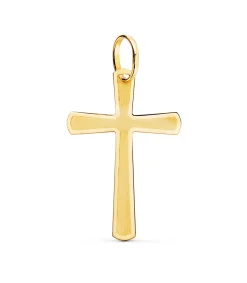 Cruz Plana Redondeada Oro 18K 25 Mm<Alda Joyeros Hot