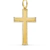 Cruz Plana Tallada Oro Amarillo 18 K<Alda Joyeros Cheap