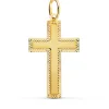 Cruz Rectangular Oro 18 Ktes Tallada<Alda Joyeros Sale