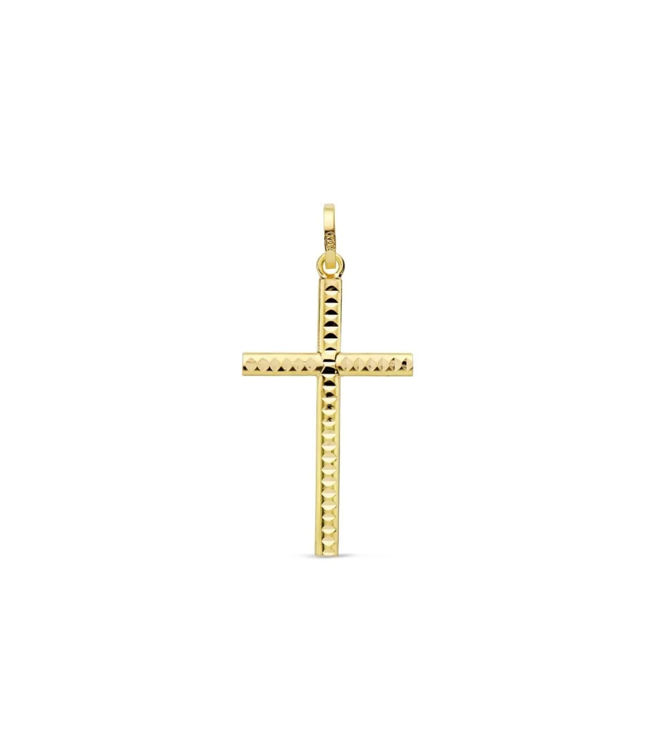 Cruz Tallada De Oro Amarillo 18 K 25 Mm<Alda Joyeros Outlet