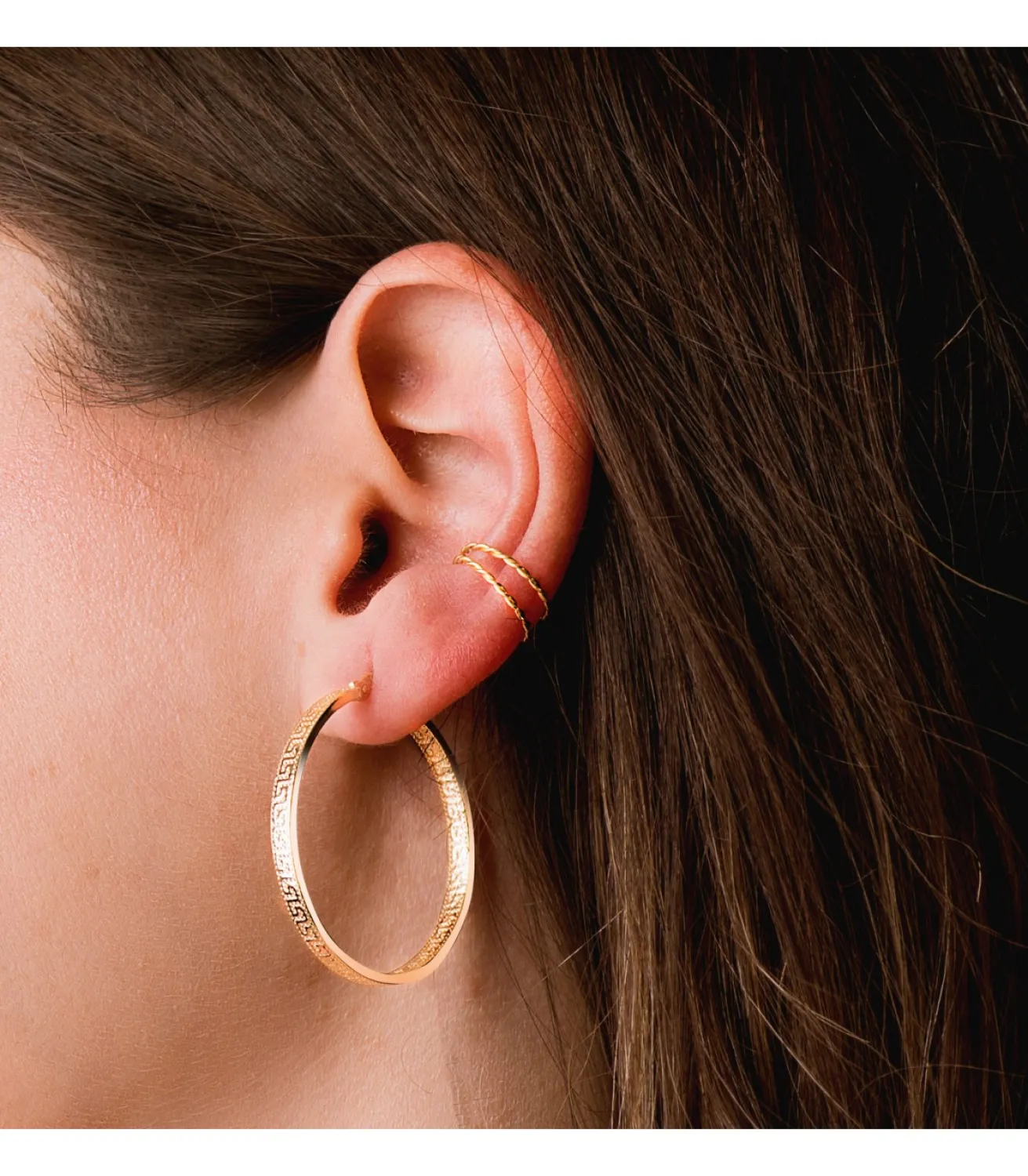 Ear Cuff Oro 18K Sand Twist<Alda Joyeros Outlet