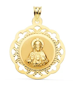 Escapulario Calado V. Carmen Y C. Jesus Oro 18K 28Mm<Alda Joyeros Outlet