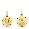 Escapulario Montserrat Y Corazon De Jesus Oro 18K 16Mm<Alda Joyeros Outlet