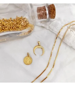 Escapulario San Benito Monje Oro Amarillo 18K 12Mm<Alda Joyeros Best