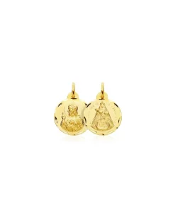 Escapulario V. Candelaria Y Corazon De Jesus Oro 18K 16 Mm<Alda Joyeros Best