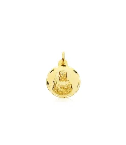 Escapulario V. Candelaria Y Corazon De Jesus Oro 18K 20 Mm<Alda Joyeros Discount