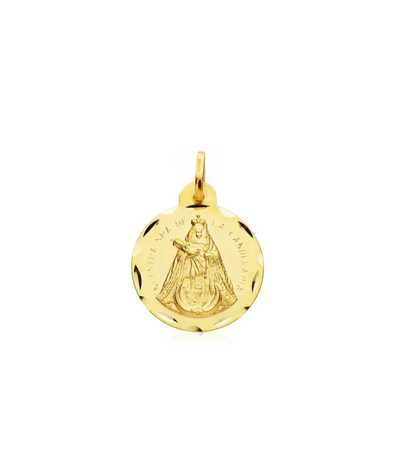 Escapulario V. Candelaria Y Cristo De La Laguna Oro 18K 20 Mm<Alda Joyeros Outlet