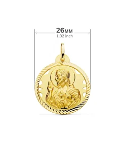 Escapulario V. Carmen Y C. Jesus Oro 18K 26 Mm Calado<Alda Joyeros Fashion