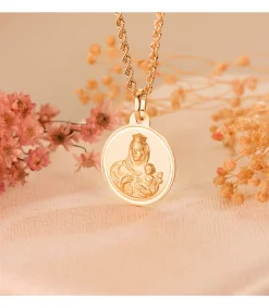 Escapulario V. Carmen Y C. Jesus Oro 18K 20 Mm Bisel<Alda Joyeros Flash Sale