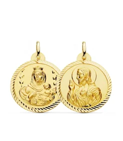 Escapulario V. Carmen Y C. Jesus Oro 18K Helice 26 Mm<Alda Joyeros Flash Sale