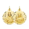 Escapulario V. Carmen Y C. Jesus Oro 18K 30Mm Tallado<Alda Joyeros Shop