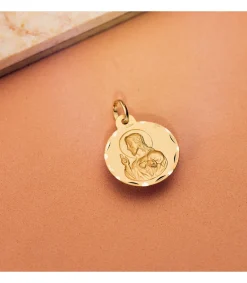 Escapulario V. Carmen Y C. Jesus Oro 18K 18 Mm Tallado<Alda Joyeros Discount