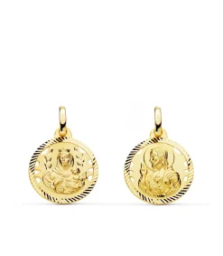 Escapulario V. Carmen Y C. Jesus Oro 18K 16 Mm Calado<Alda Joyeros Cheap