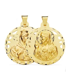 Escapulario V. Carmen Y C. Jesus Oro 18K 42 Mm Calado<Alda Joyeros Hot