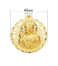 Escapulario V. Carmen Y C. Jesus Oro 18K 42 Mm Calado<Alda Joyeros Hot