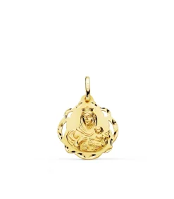 Escapulario V. Carmen Y C. Jesus Oro 18 K 18 Mm Pandereta<Alda Joyeros Hot