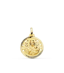 Escapulario V. Carmen Y C. Jesus Oro 18K 18 Mm Calado<Alda Joyeros Cheap