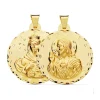 Escapulario V. Carmen Y C. Jesus Oro 18K 42Mm Tallado<Alda Joyeros Shop
