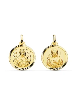 Escapulario V. Carmen Y C. Jesus Oro 18K 18 Mm Helice<Alda Joyeros Best Sale