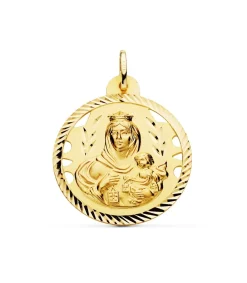 Escapulario V. Carmen Y C. Jesus Oro 18K 30 Mm Calado<Alda Joyeros Cheap