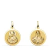 Escapulario V. Carmen Y C. Jesus Oro 18K 14 Mm Brillo<Alda Joyeros Hot